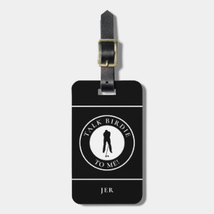 Etiqueta De Bagagem Fale Passarinho Piada Personalizado Golfe Masculin