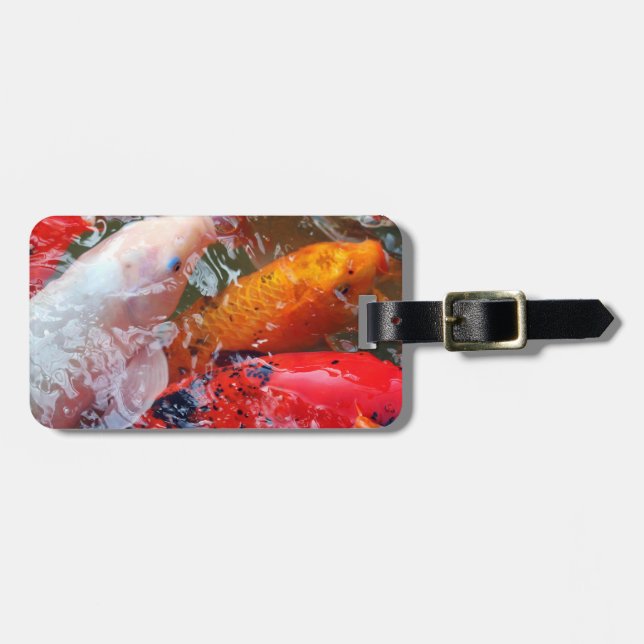 Etiqueta De Bagagem Falln Gathering Koi (Frente Horizontal)