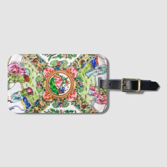 Etiqueta De Bagagem Famille Rose (Frente Horizontal)