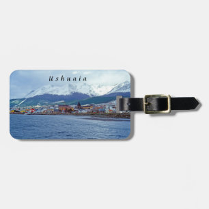Etiqueta De Bagagem Famoso Ushuaia - Terra do Fogo, Argentina