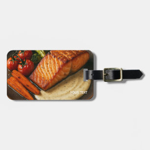 Etiqueta De Bagagem Fantasia Comida Deliciosa Incrível Fofa