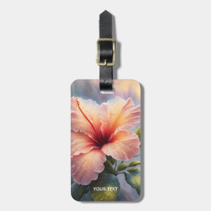 Etiqueta De Bagagem Fantasy Cute Delicate Hibiscus Flower