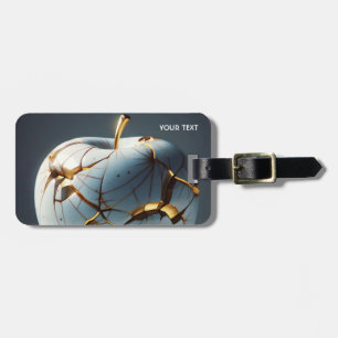 Etiqueta De Bagagem Fantasy Cute Kintsugi Porcelain Apple