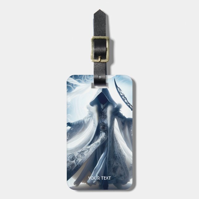 Etiqueta De Bagagem Fantasy White Light (Frente Vertical)