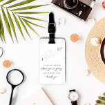 Etiqueta De Bagagem Favoritos do Chá de panela preto e branco moderno<br><div class="desc">Elevem seu chá de panela ou casamento com nosso Chá de panela preto e branco moderno favorece a bagagem. Essas etiquetas de bagagem preto e branco fazem favores perfeitos, com um design de avião de papel minimalista e um roteiro elegante de escrita manual. Eles são um excelente extra para a...</div>