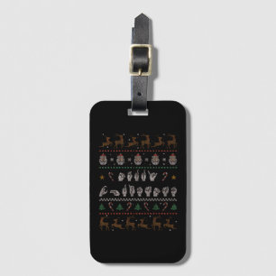 Etiqueta De Bagagem Feliz Natal - ASL American Sign Language II