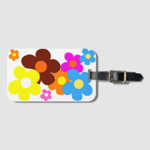 Etiqueta De Bagagem Felizes Flores