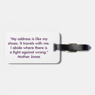 Etiqueta De Bagagem Feminista viajará