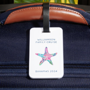 Etiqueta De Bagagem Férias Cruzadas da Família Personalizada Férias Fr