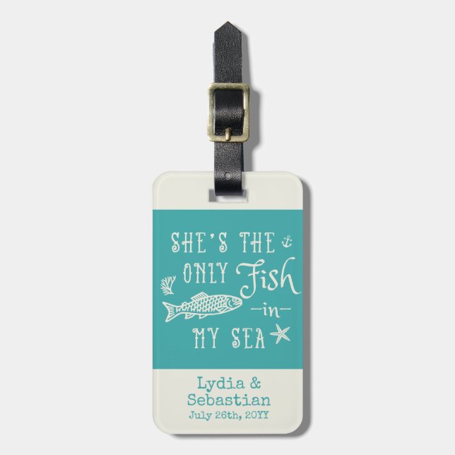 Etiqueta De Bagagem Férias de harmonização bonitos do cruzeiro da (Frente Vertical)