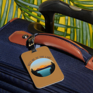Etiqueta De Bagagem Férias no Sunset Lake