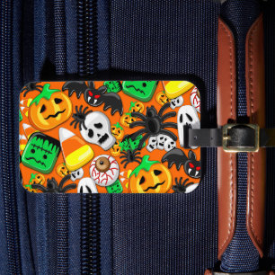 Etiqueta De Bagagem Festa de Candies do Halloween Spooky