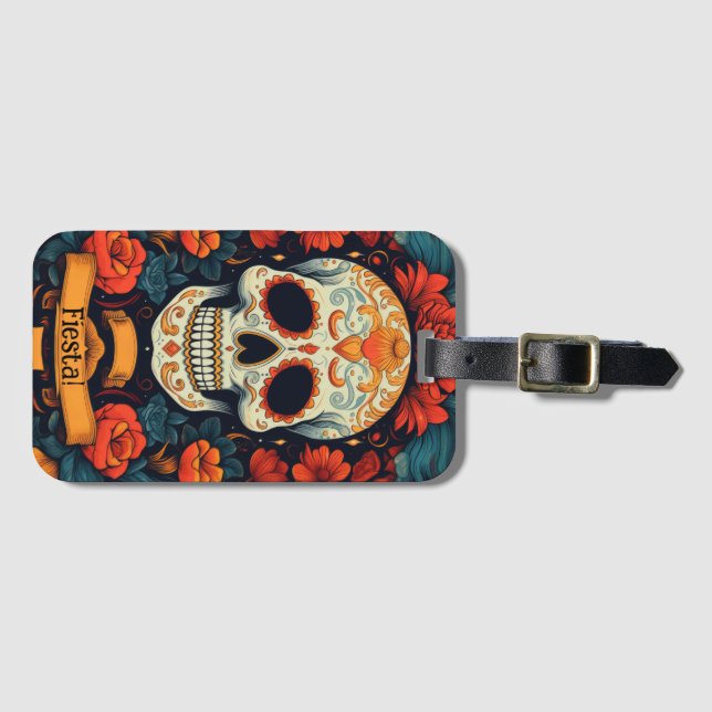 Etiqueta De Bagagem Fiesta! PARTIDO mexicano (Frente Horizontal)