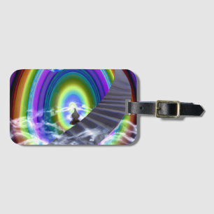 Etiqueta De Bagagem Figura Misteriosa no Stargate Inter-Dimensional