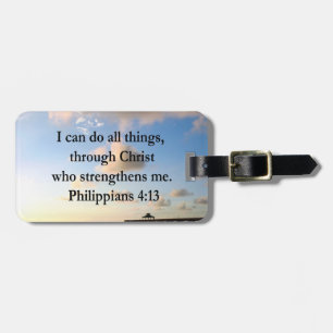 ETIQUETA DE BAGAGEM FILIPIANOS 4:13 ESPERANÇA