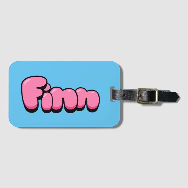Etiqueta De Bagagem Finn (Frente Horizontal)