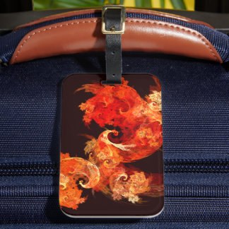 Etiqueta De Bagagem Firebird Abstrato Art