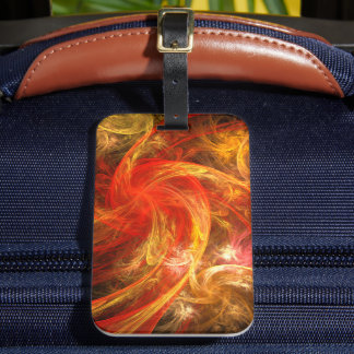 Etiqueta De Bagagem Firestorm Nova Abstrato Art