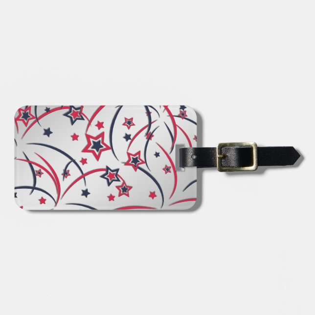 Etiqueta De Bagagem Fireworks (Frente Horizontal)
