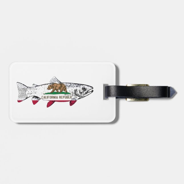 Etiqueta De Bagagem Fish California Trout (Traseira Horizontal)