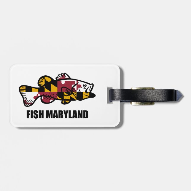 Etiqueta De Bagagem Fish Maryland (Traseira Horizontal)