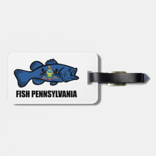Etiqueta De Bagagem Fish Pennsylvania Bass