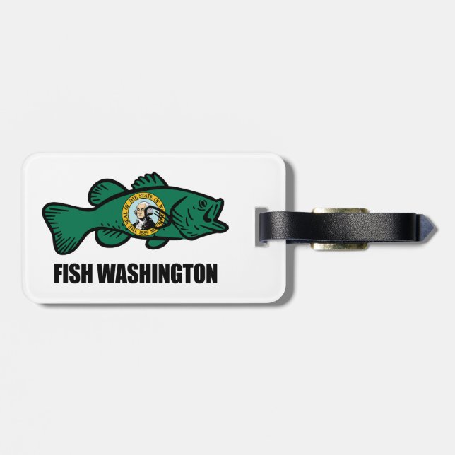 Etiqueta De Bagagem Fish Washington (Traseira Horizontal)