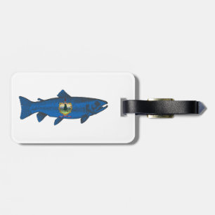 Etiqueta De Bagagem Fissura de Sinalizador de Fish Vermont