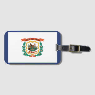 Etiqueta De Bagagem Flag of West Virginia, EUA