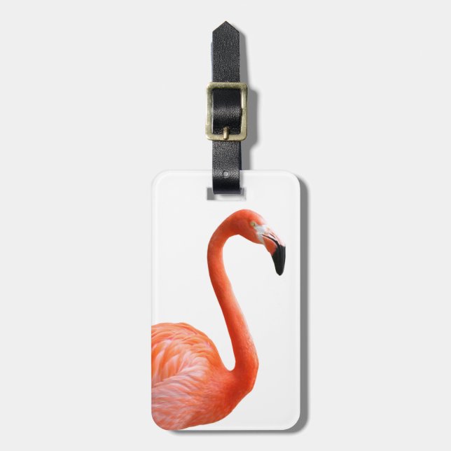 Etiqueta De Bagagem “flamingo” (Frente Vertical)
