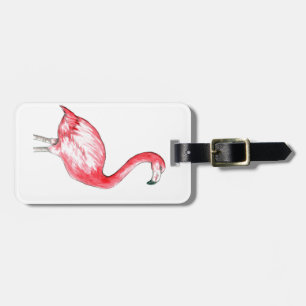 Etiqueta De Bagagem Flamingo Art