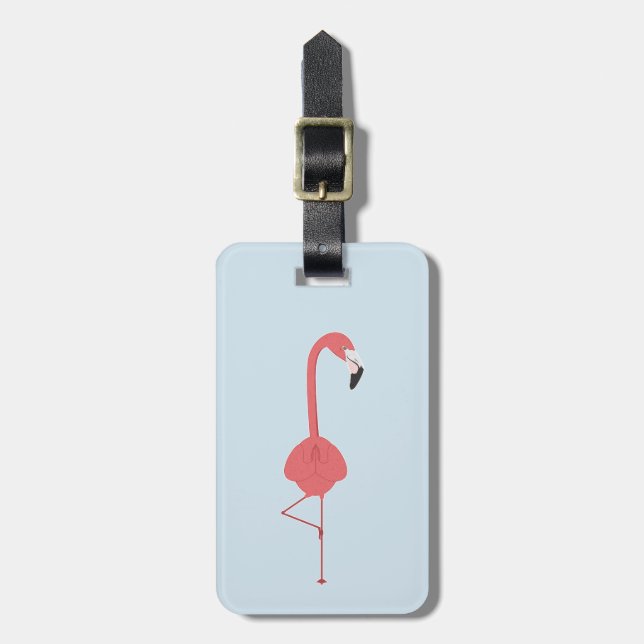 ETIQUETA DE BAGAGEM FLAMINGO YOGA (Frente Vertical)