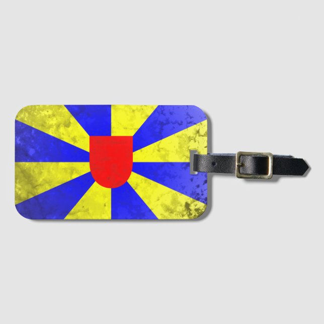 Etiqueta De Bagagem Flandres Ocidental (Frente Horizontal)