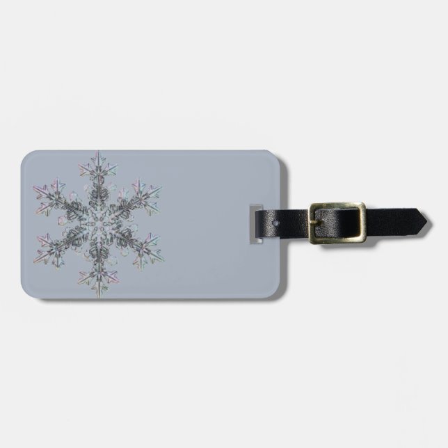 Etiqueta De Bagagem Floco de neve (Frente Horizontal)