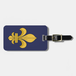 Etiqueta De Bagagem Flor de lis