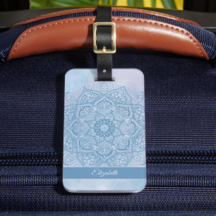 Etiqueta De Bagagem Flor de Lotus bonito e sagrado