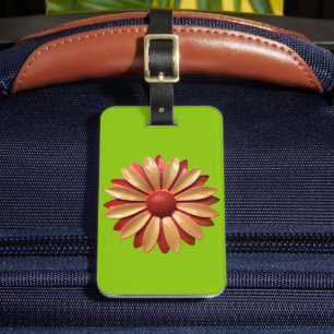 Etiqueta De Bagagem Flor de margarida MOD Negrito - Primavera Floral V