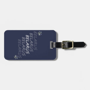 Etiqueta De Bagagem Flor Nacional do Corno da Bielorrússia