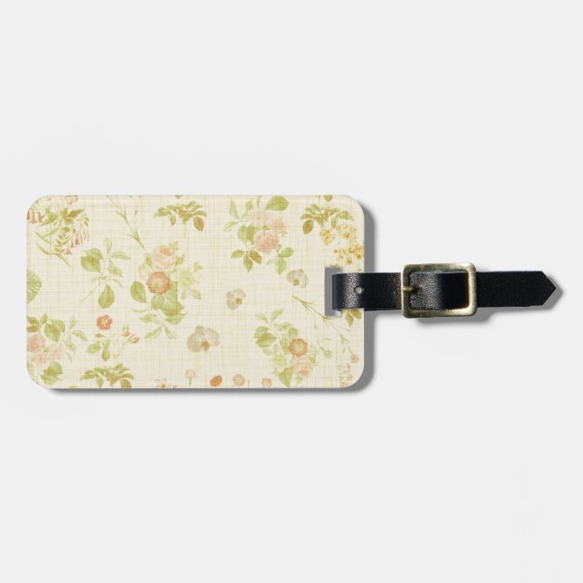 Etiqueta De Bagagem Floral 2 (Frente Horizontal)