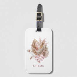 Etiqueta De Bagagem Floral Boho Wildflower Personalizado