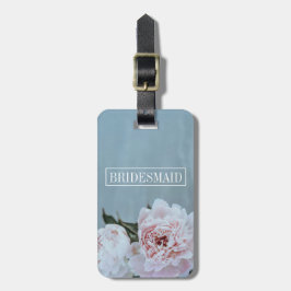 Etiqueta De Bagagem Floral Bridesmaid
