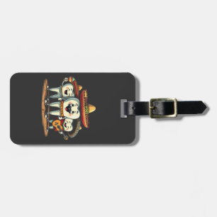 Etiqueta De Bagagem Floral Dental Engraçado Cinco De Mayo