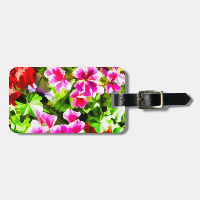 Etiqueta De Bagagem Floral Design 5 Light.jpg (Frente Horizontal)