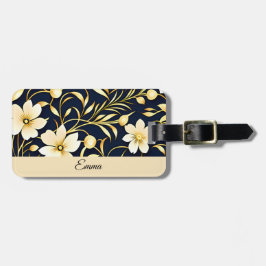 Etiqueta de Bagagem Floral Personalizada
