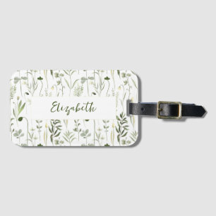 Etiqueta De Bagagem Floral Personalizado