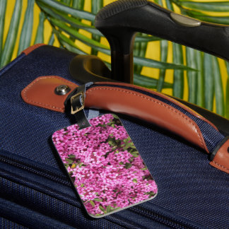 Etiqueta De Bagagem Floral Rosa bonito