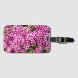 Etiqueta De Bagagem Floral Rosa bonito