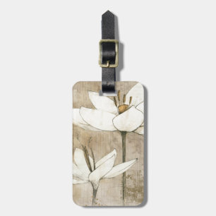 Etiqueta De Bagagem Floral tirado pelo lápis