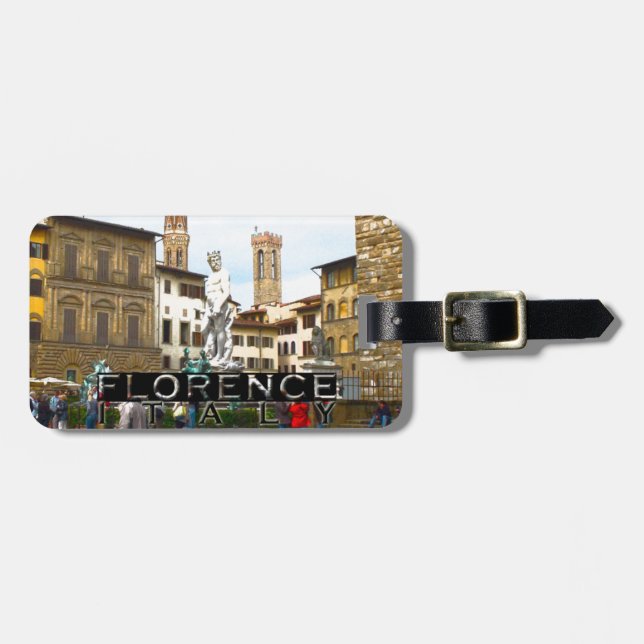 Etiqueta De Bagagem Florença (Frente Horizontal)