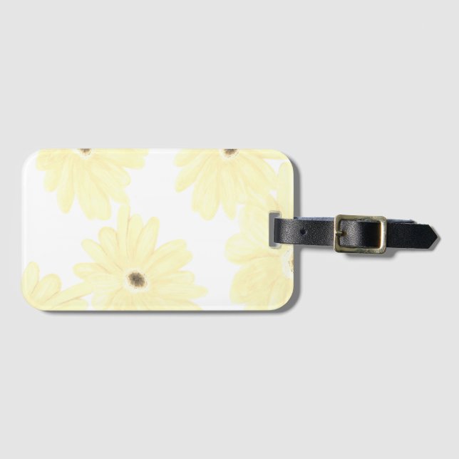 Etiqueta De Bagagem Flores Amarelas Tranquilo Morning (Frente Horizontal)